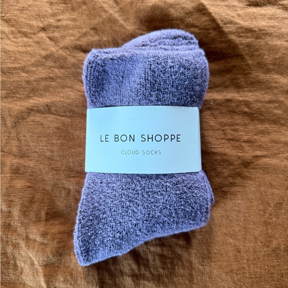 Le Bon Shoppe cloud socks NWT